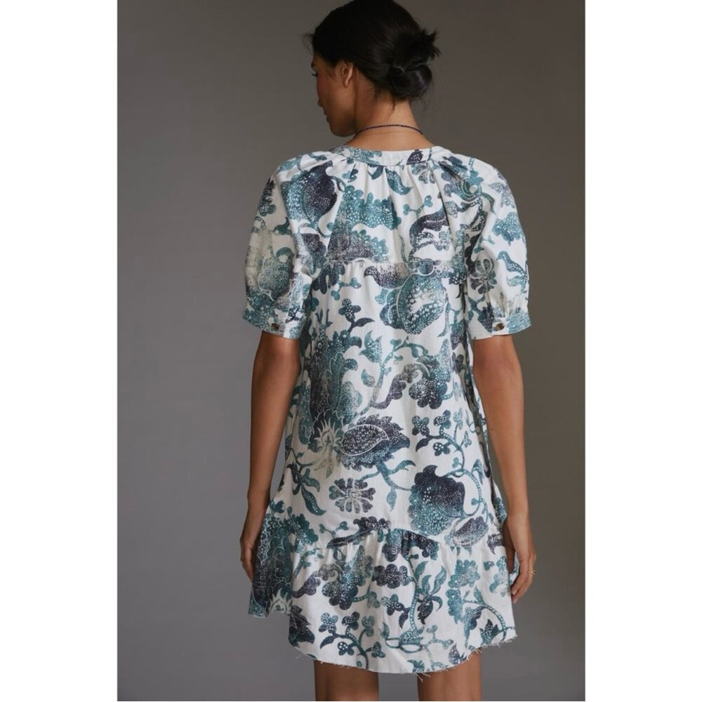 ANTHROPOLOGIE Pilcro Puff Sleeve Floral Dress Size Small - Picture 4 of 13